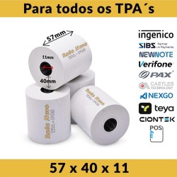Rolos de Papel Térmico Recomendados para TPA's