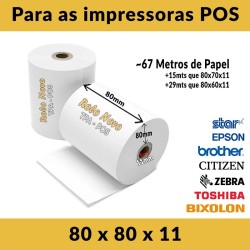 Rolos de Papel Térmico Recomendados para POS