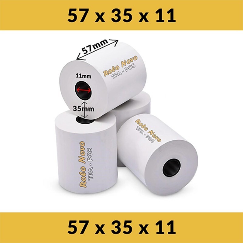 Rolos de Papel Térmico Recomendados para TPA's